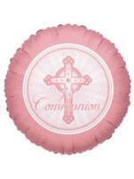 18” 1st Communion Pink FOIL BALLOON