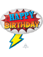 27 Inch Super Hero Birthday  Supershape Balloon