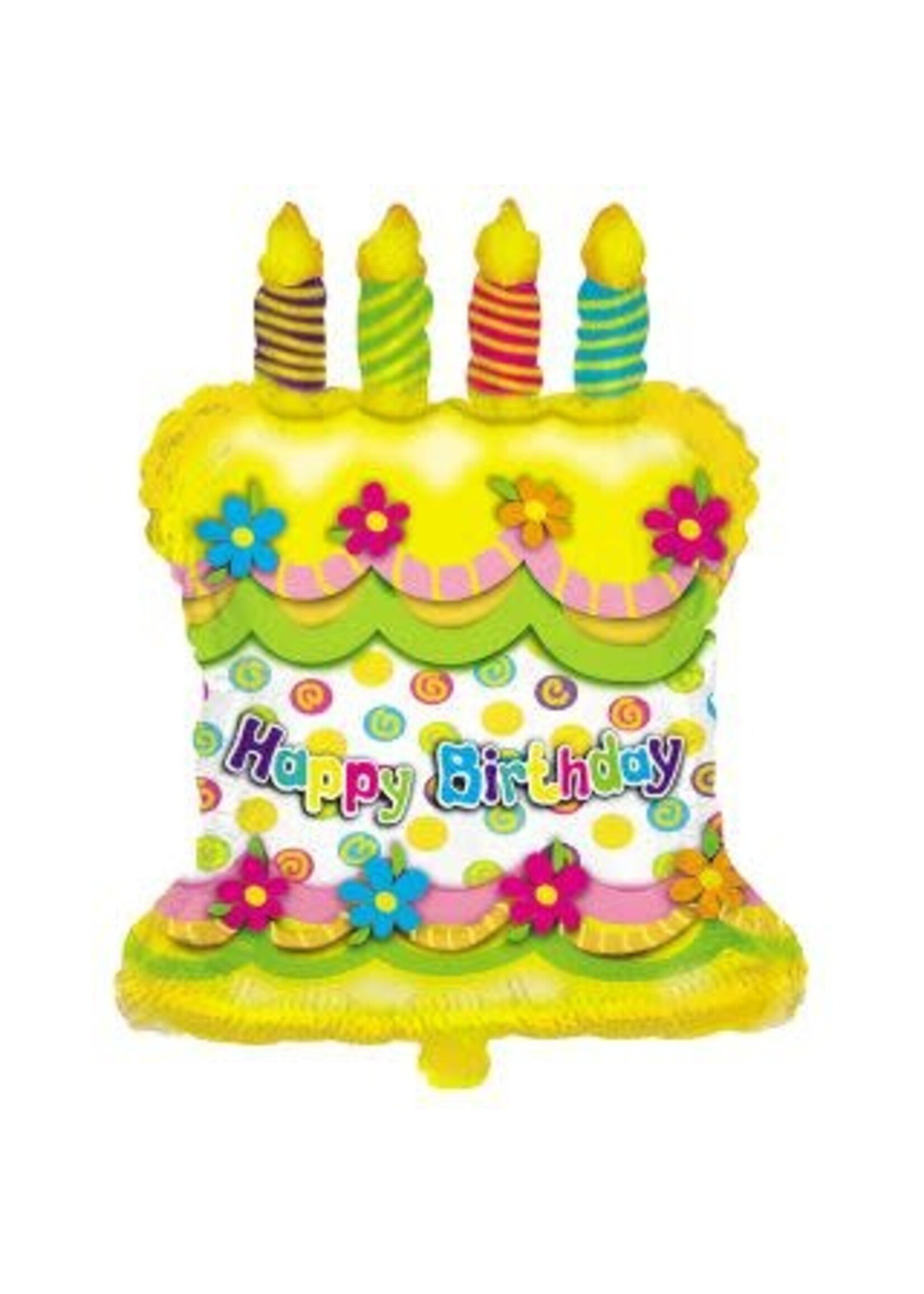 28IN Happy Birthday Cake