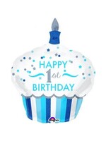 36” 1st Birthday Cupcake Boy