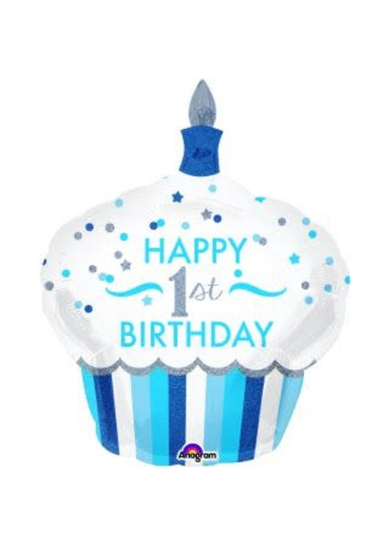 36” 1st Birthday Cupcake Boy