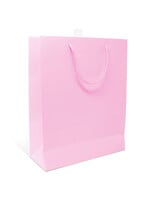 SOLID BABY PINK GIFT BAGS MEDIUM 10.25" X 12.5" X 4"