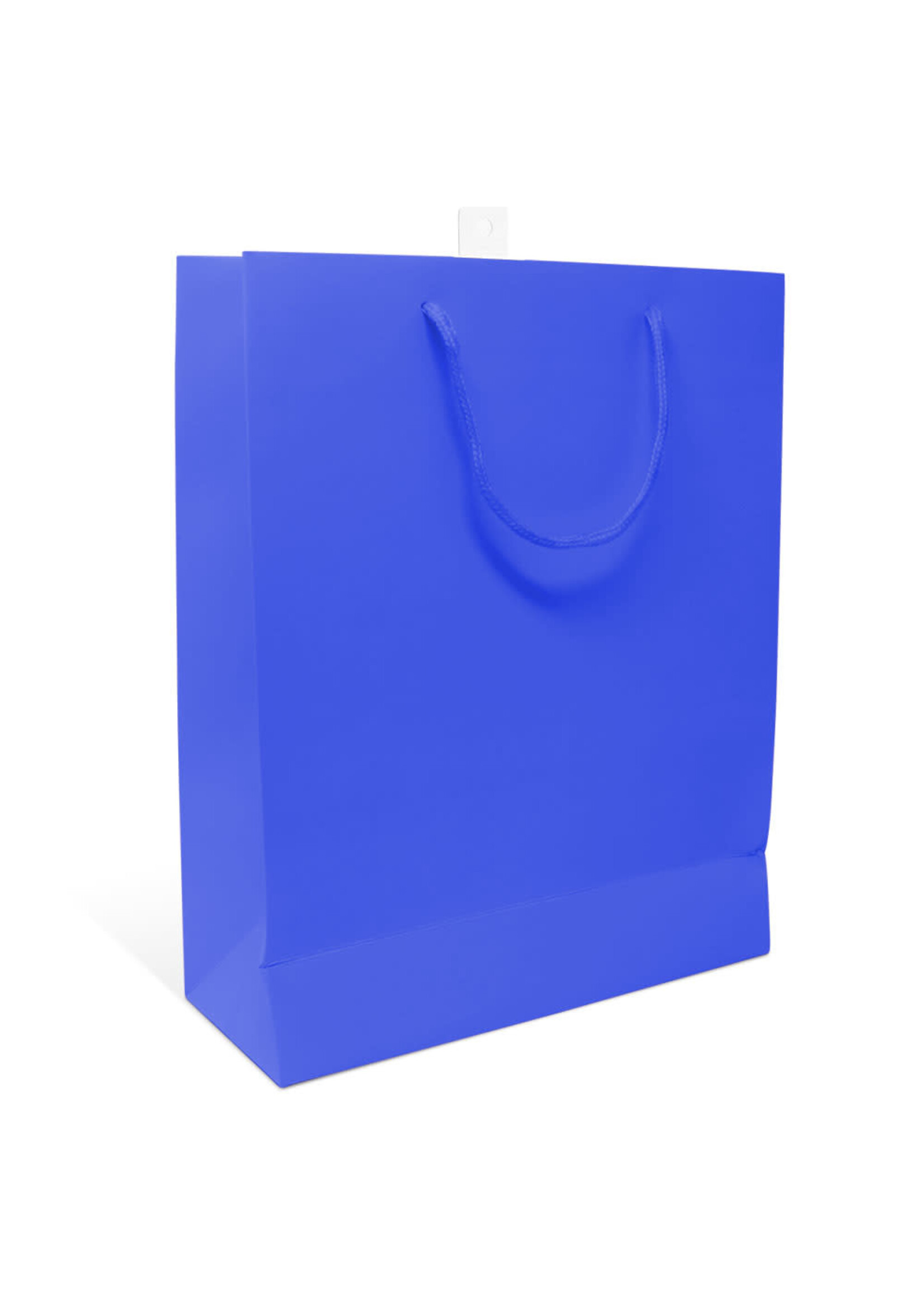 SOLID ROYAL BLUE GIFT BAGS LARGE 12" X 16.5" X 4.75"