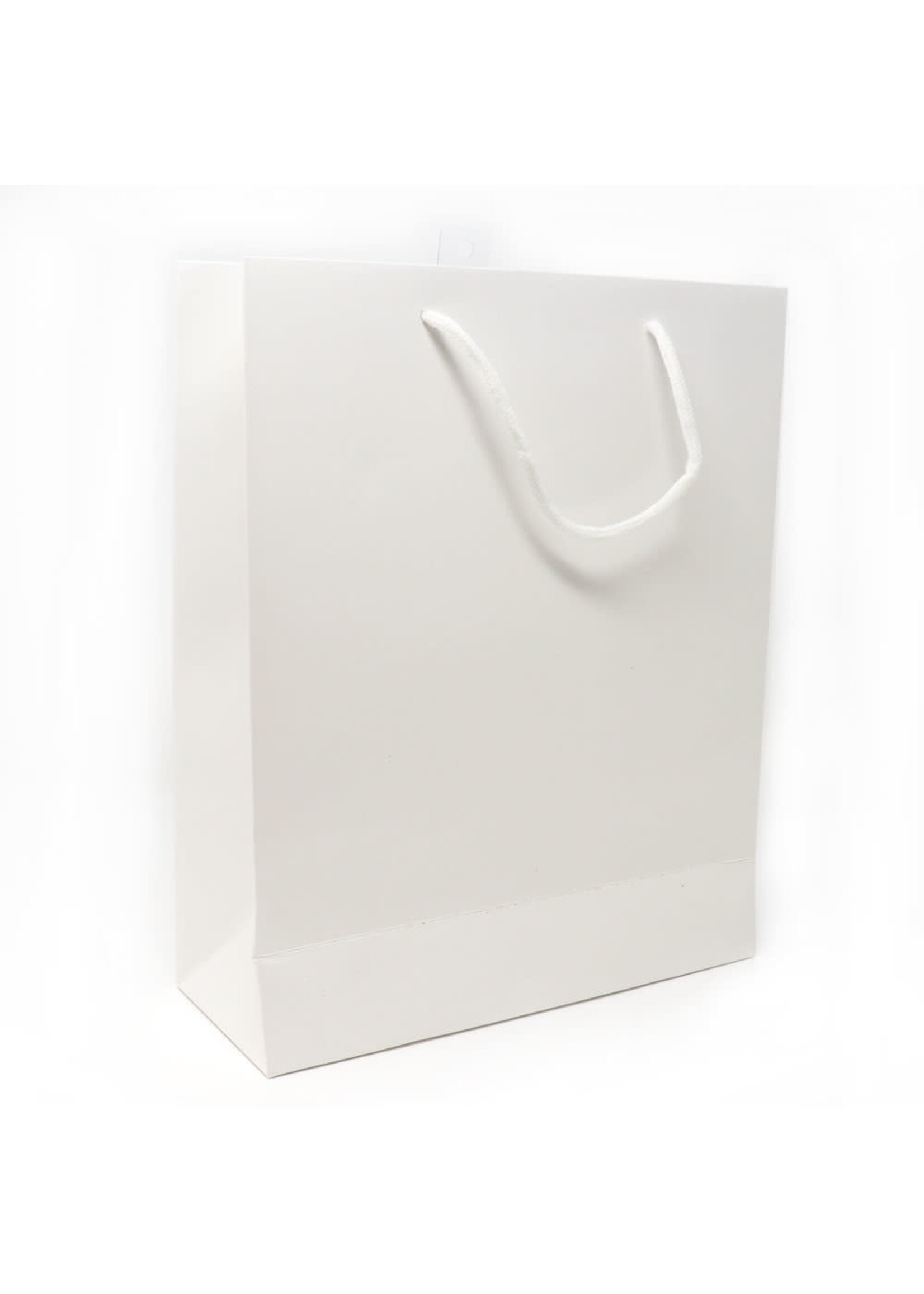 SOLID WHITE GIFT BAG LARGE 12" X 16.5" X 4.75"