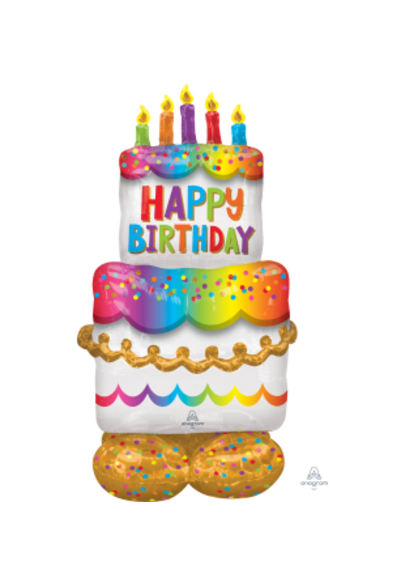 53 INCH Airloonz Birthday Cake