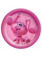 Blues Clues 7Inch Round Plates - Pink 8Ct