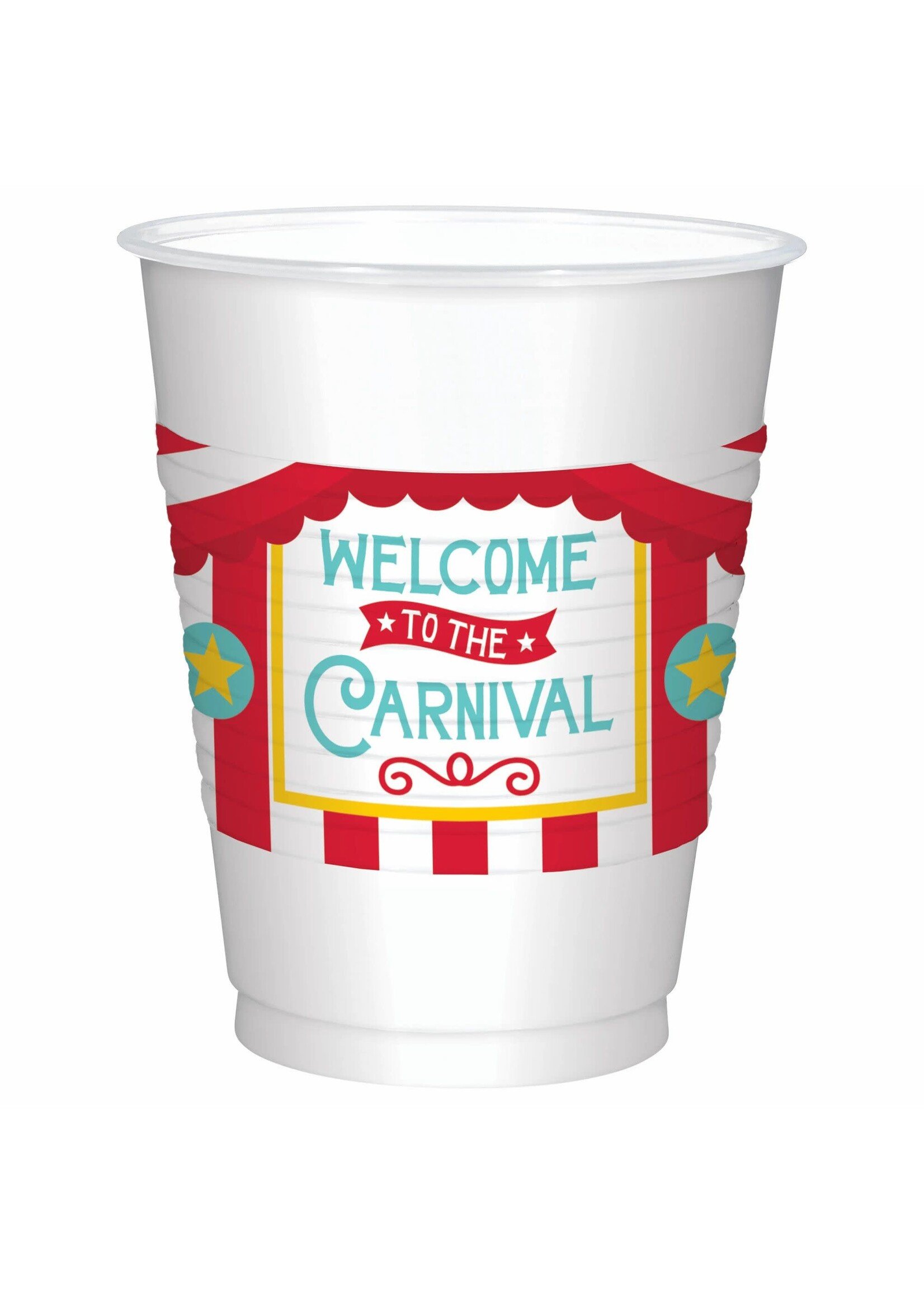 Carnival Printed Plastic Cup 16oz 25Pcs