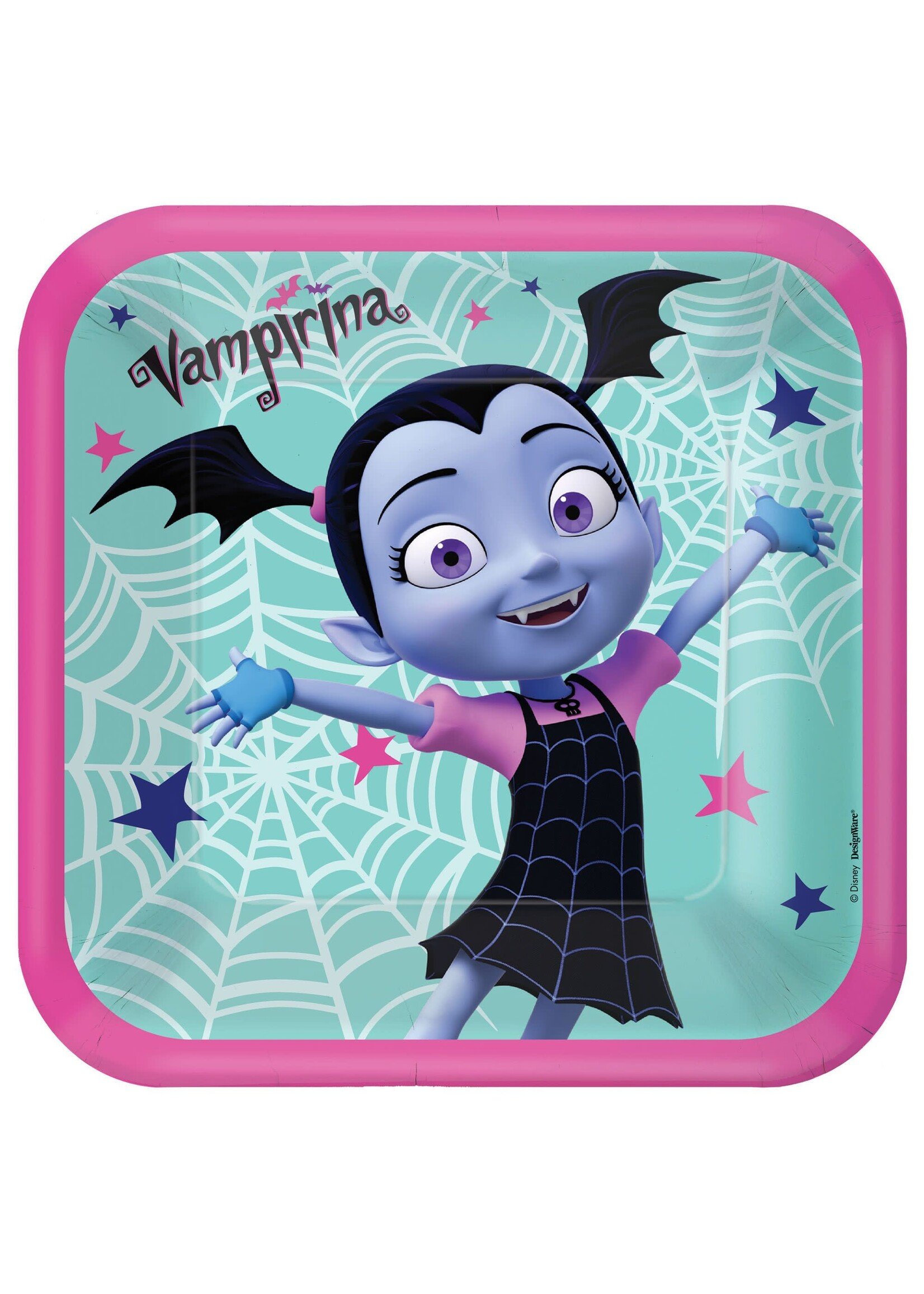 Disney Vampirina Square Plates, 9"