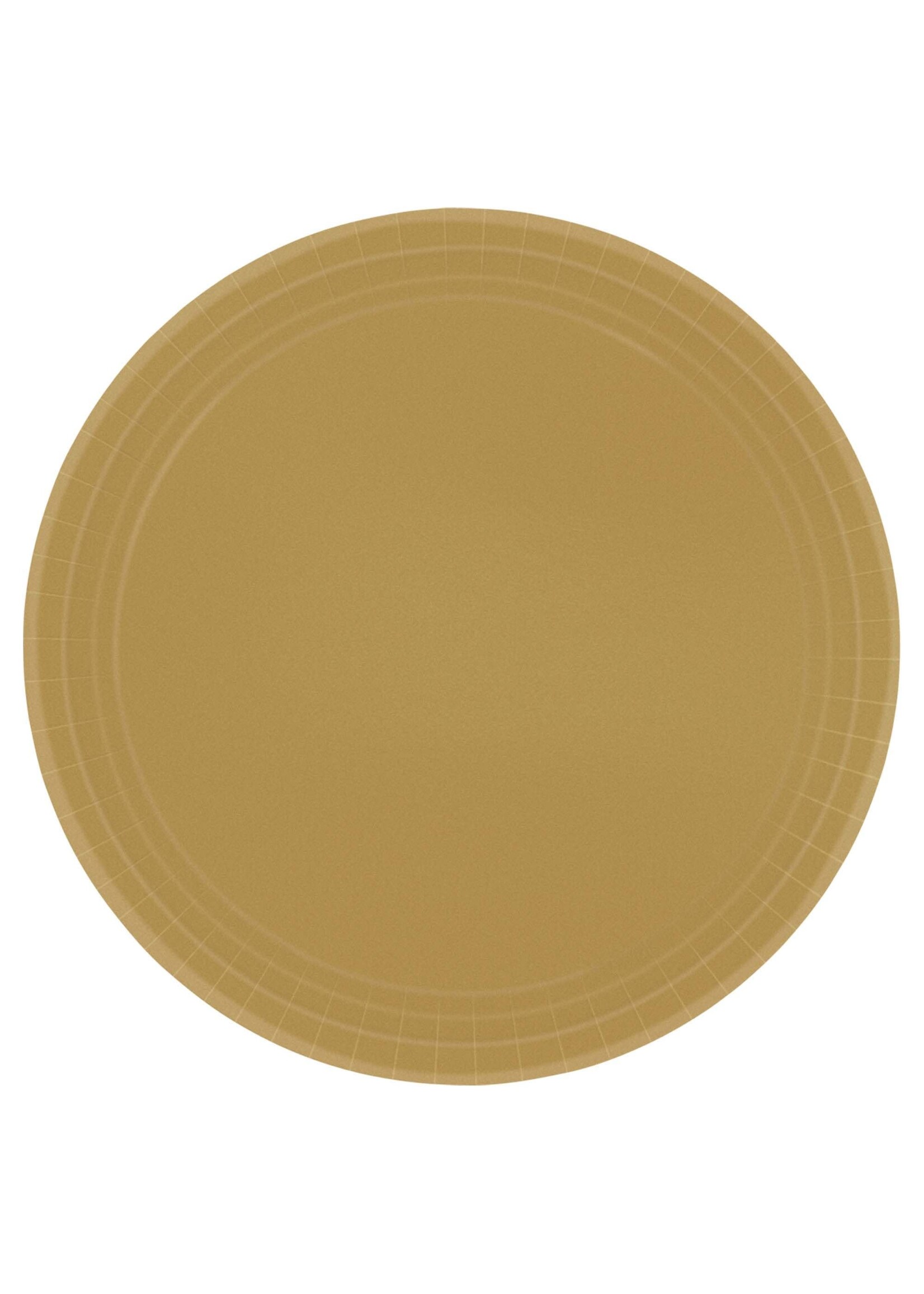 Gold Paper Plates, 9"