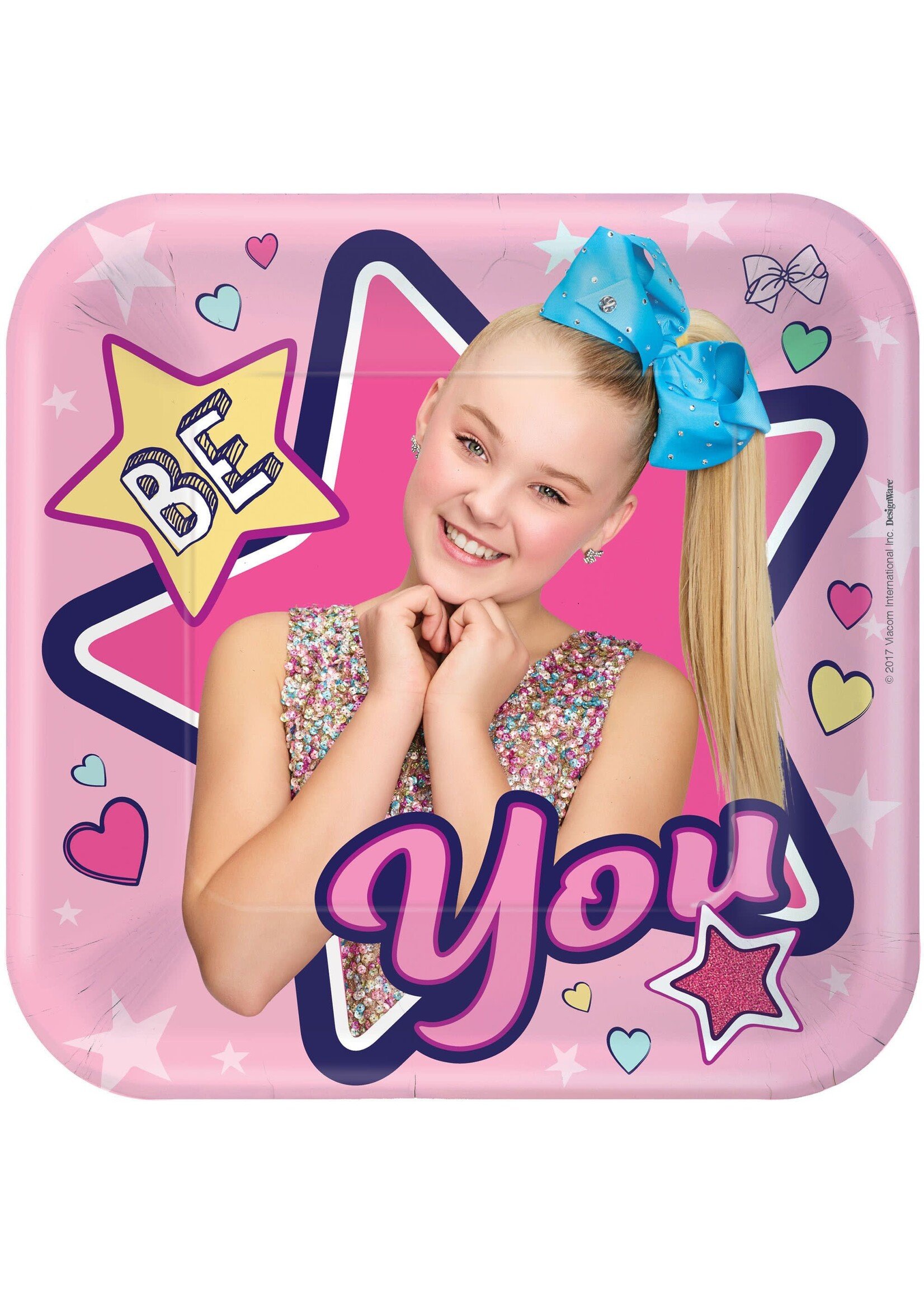 JoJo Siwa Square Plates, 7"