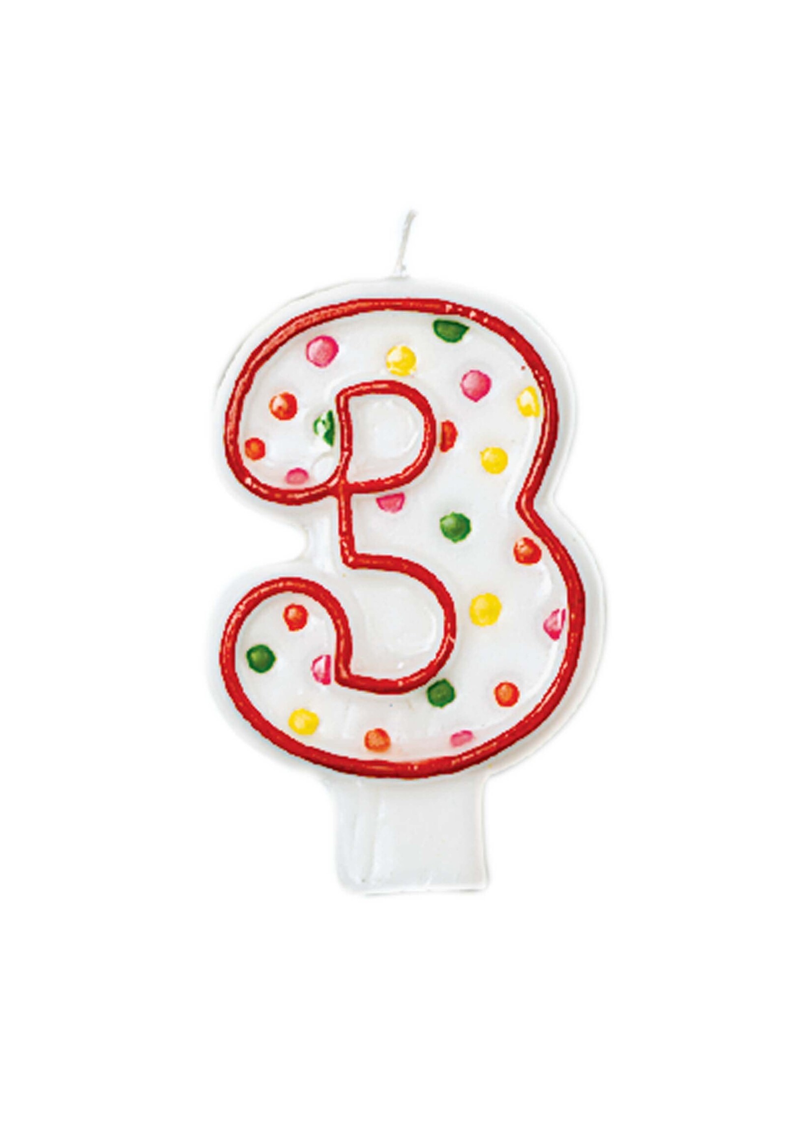 Polka Dots #3 Flat Molded Candle