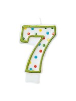 Polka Dots #7 Flat Molded Candle