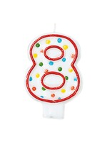 Polka Dots #8 Flat Molded Candle