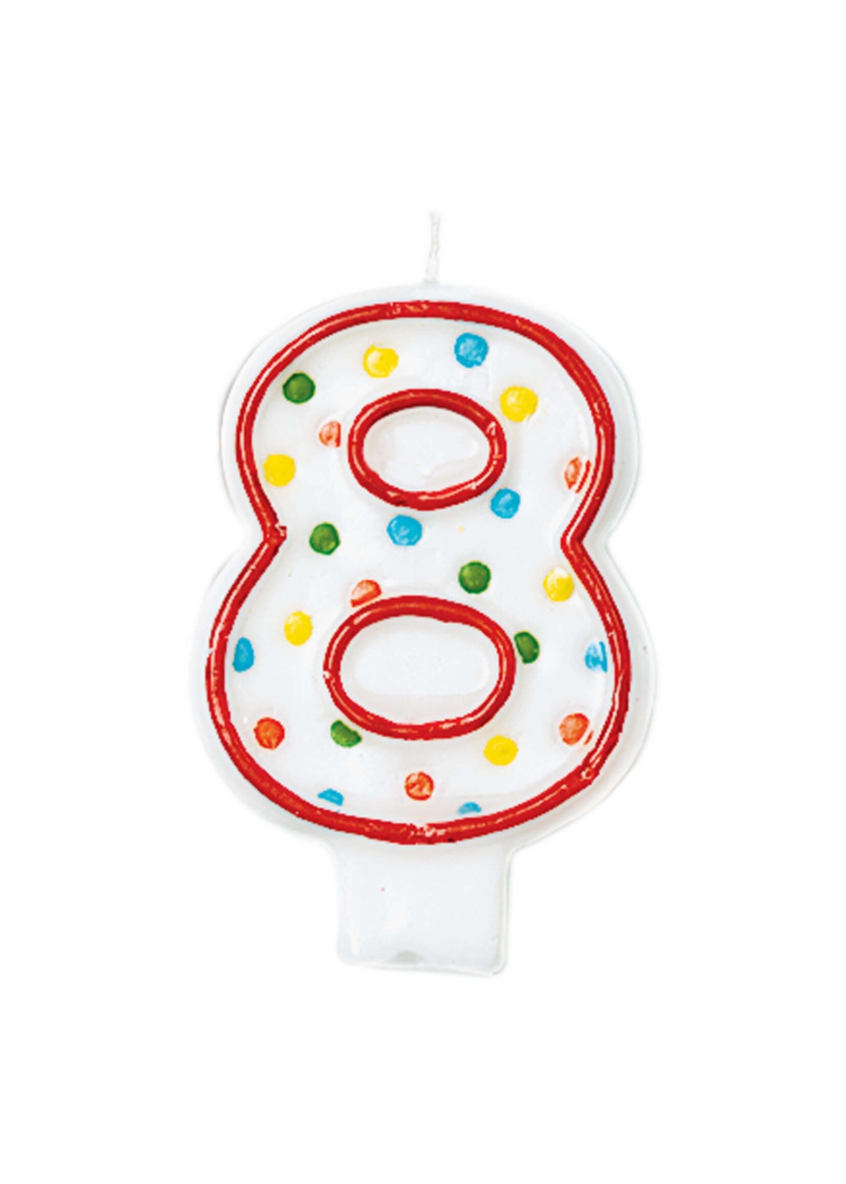 Polka Dots #8 Flat Molded Candle