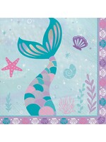 Shimmering Mermaids Luncheon Napkins