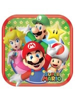 Super Mario Brothers™ Square Plates, 7 Inch 8Ct