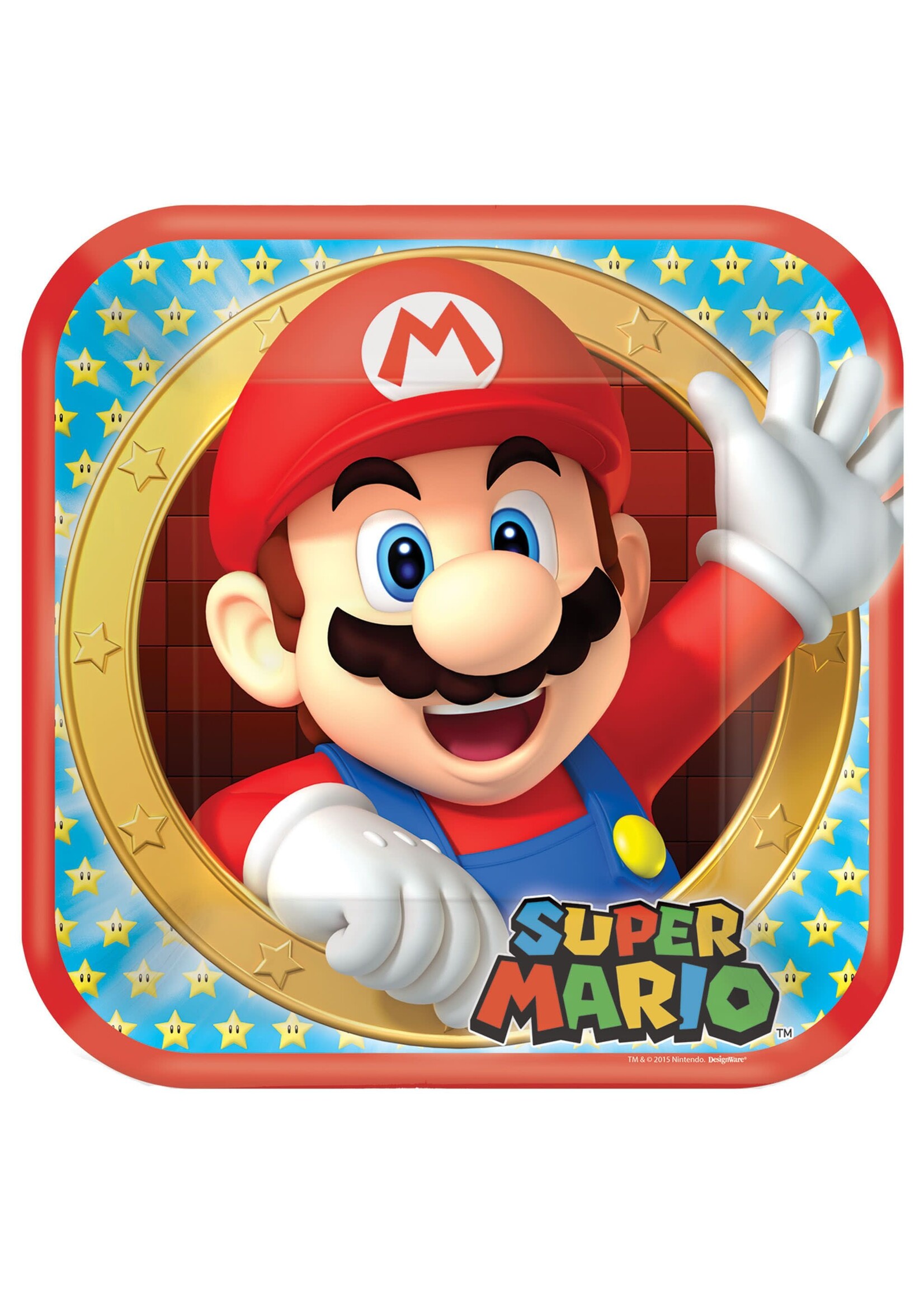 Super Mario Brothers™ Square Plates, 9Inch