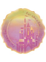 ©Disney Princess 10 1/2 Inch 8CT Metallic Shaped Plates