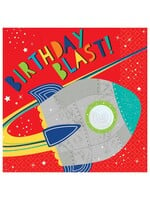 Blast Off Birthday Luncheon Napkins