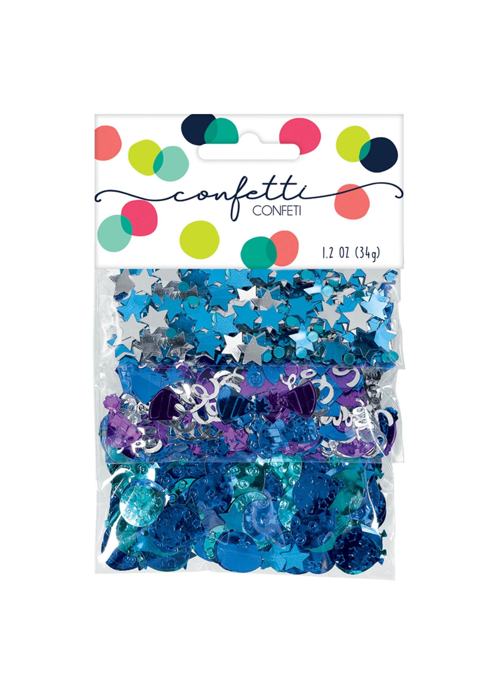 Blue Birthday Celebration Value Pack Confetti Mix