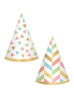 Confetti Fun Mini Foil Cone Hats