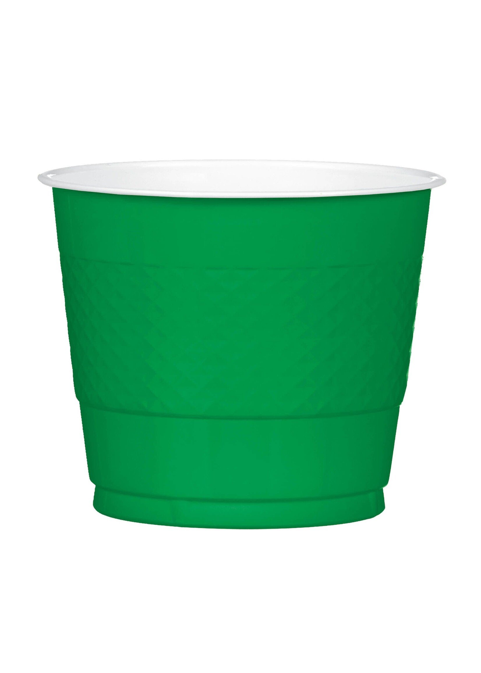 Festive Green Plastic Cups, 9oz.