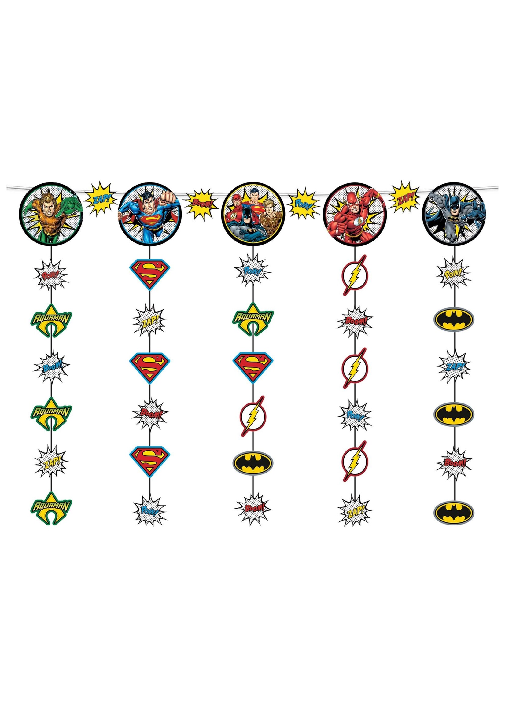 Justice League Heroes Unite™ Hanging String Decoration 5 Pcs