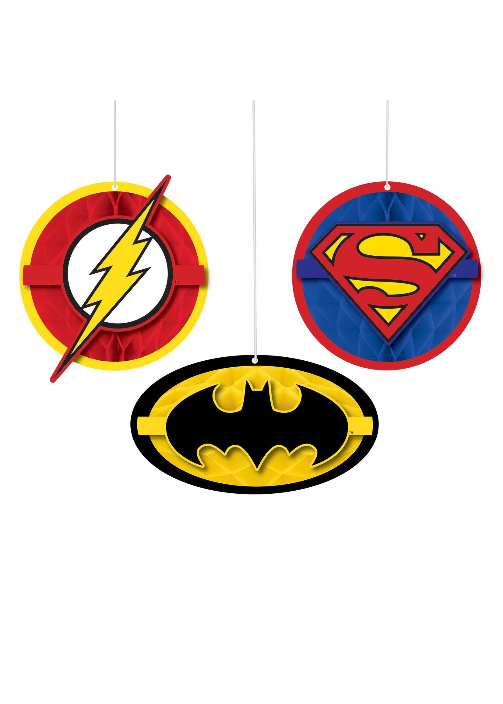 Justice League Heroes Unite™ Honeycomb Decorations