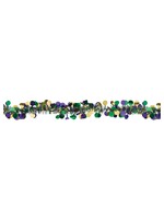 Mardi Gras Dot Garland - Purple, Green & Gold