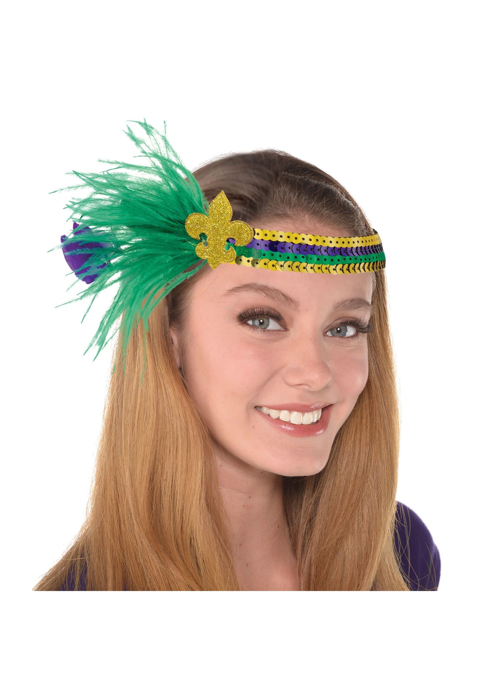 Mardi Gras Fleur De Lis Headband