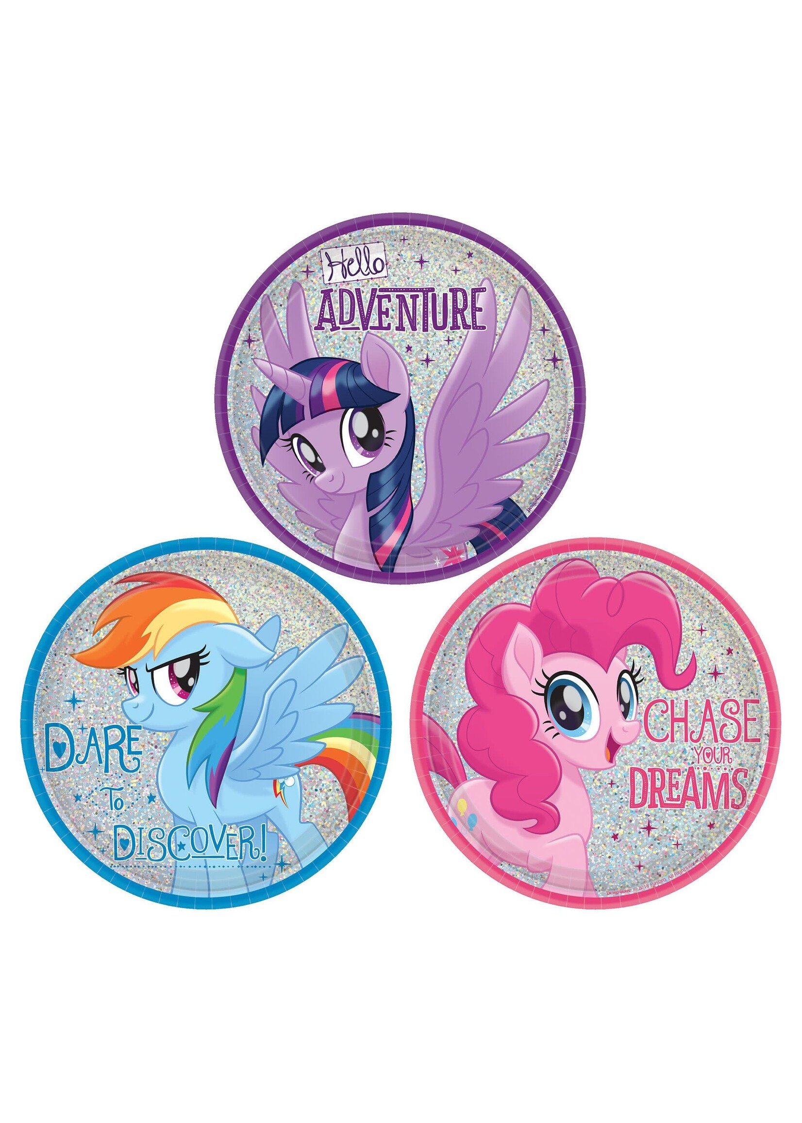 My Little Pony Friendship Adventures™ Assorted Prismatic Round Plates, 7"