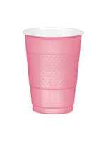 Pretty Pink Plastic Cups, 16 oz.