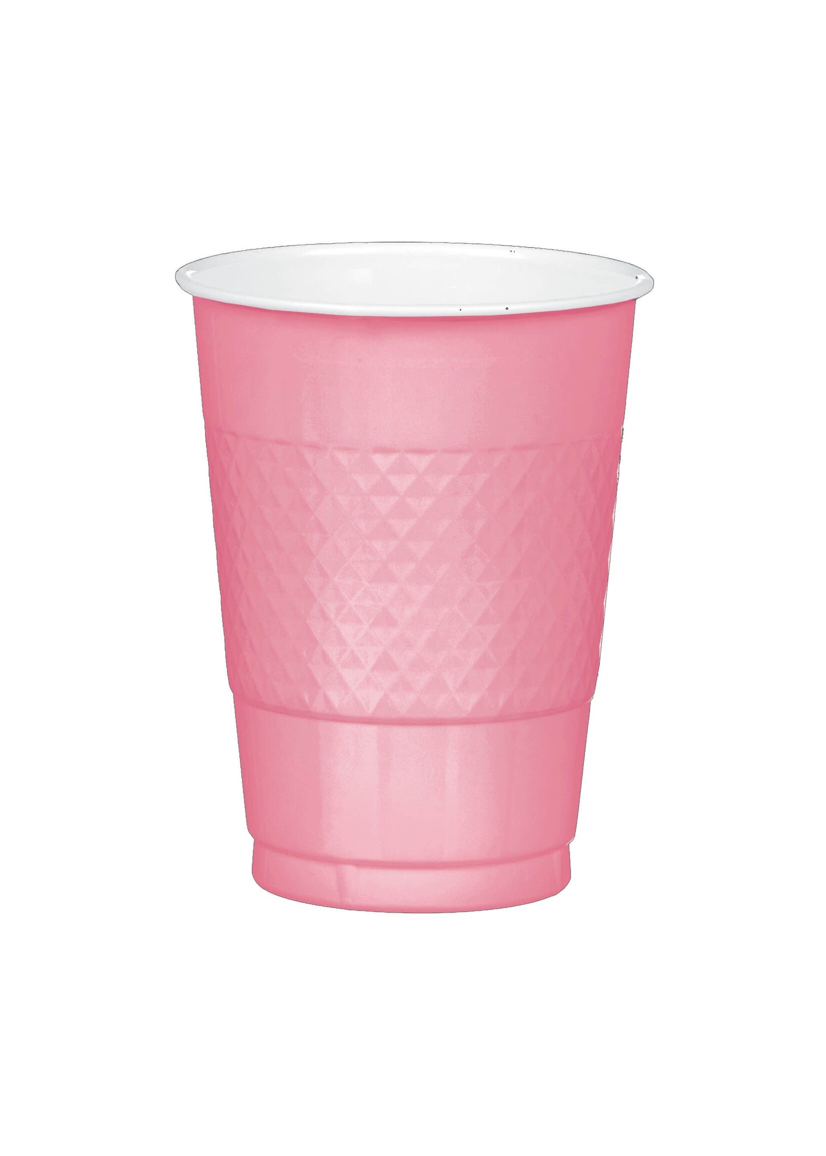 Pretty Pink Plastic Cups, 16 oz.