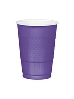 Purple Plastic Cups, 16 oz.