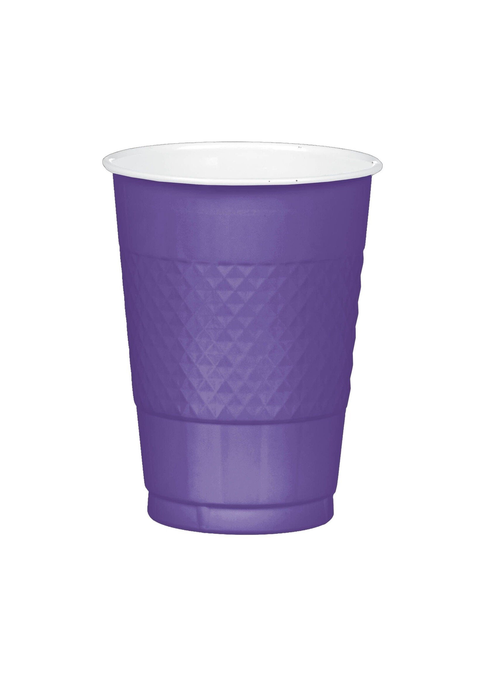 Purple Plastic Cups, 16 oz.