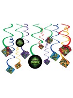 Rise of the TMNT™ Value Pack Foil Swirl Decorations 12pcs