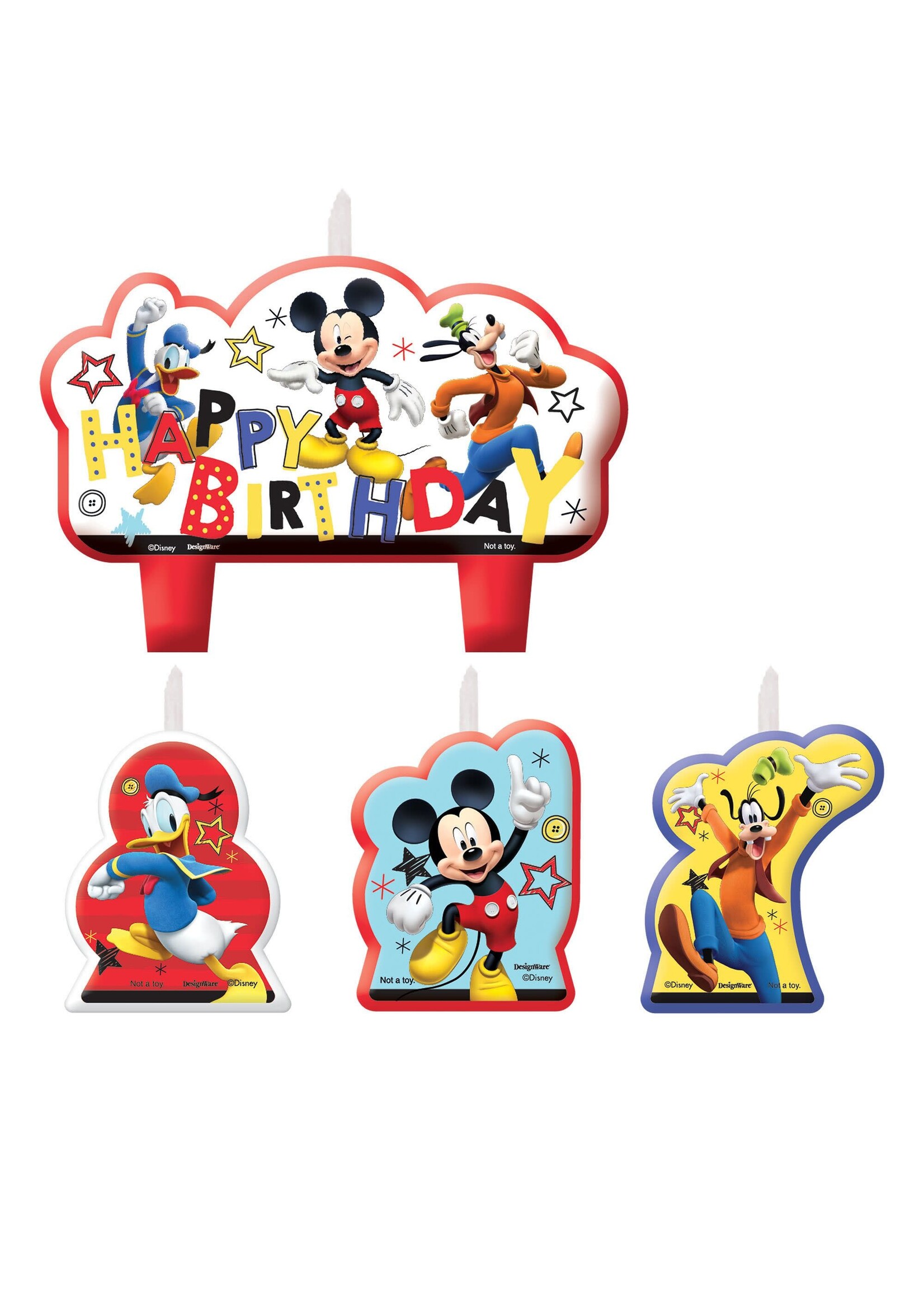 Disney Mickey on the Go Birthday Candle Set