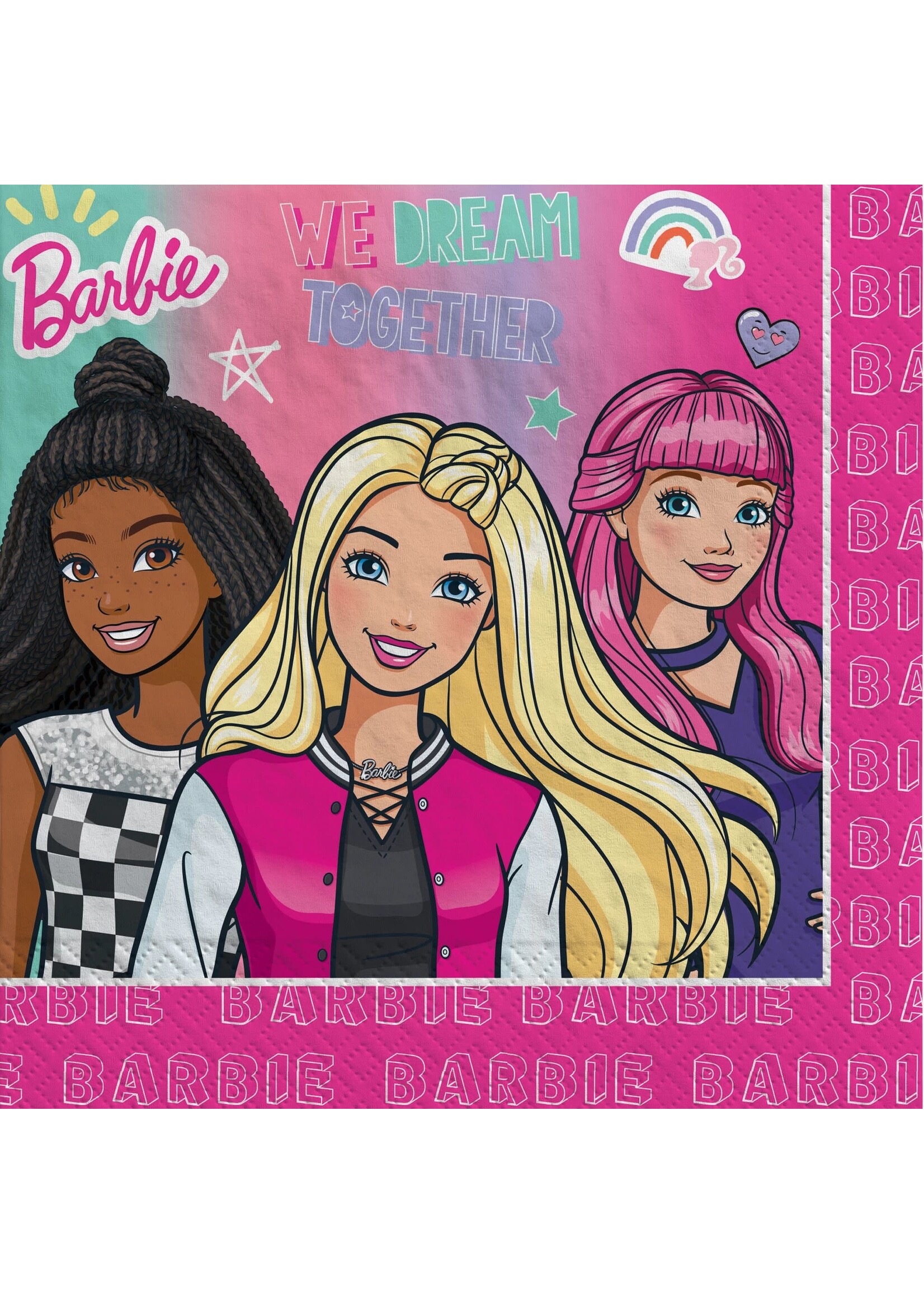 Barbie Dream Together Luncheon Napkins