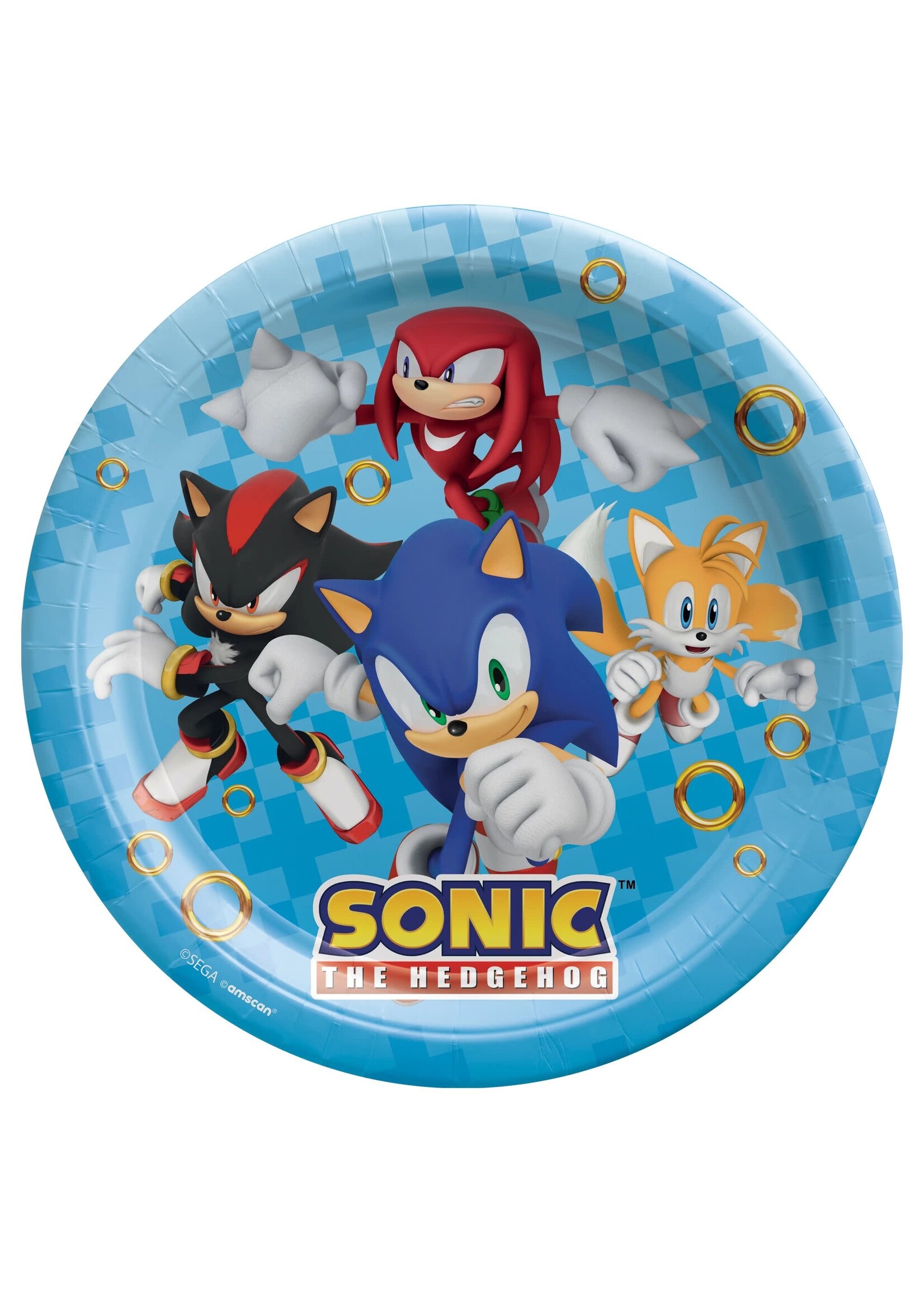 Sonic 9" Round Plates