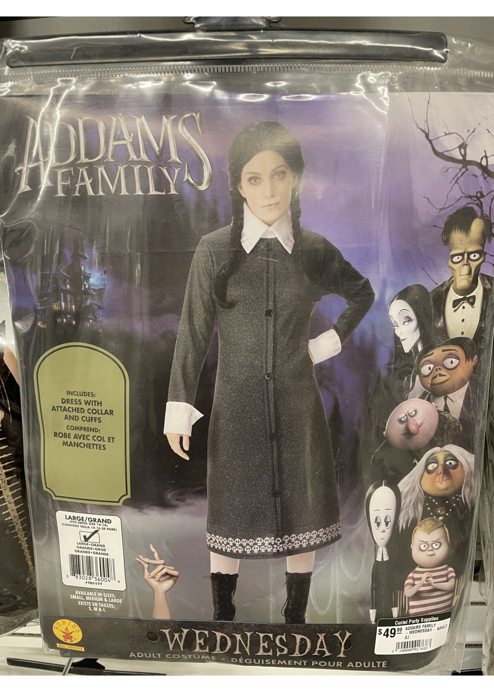 ADDAMS FAMILY -WEDNESDAY- ADULT (M)