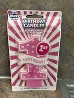 Birthday Candle - Baby's First (girl)