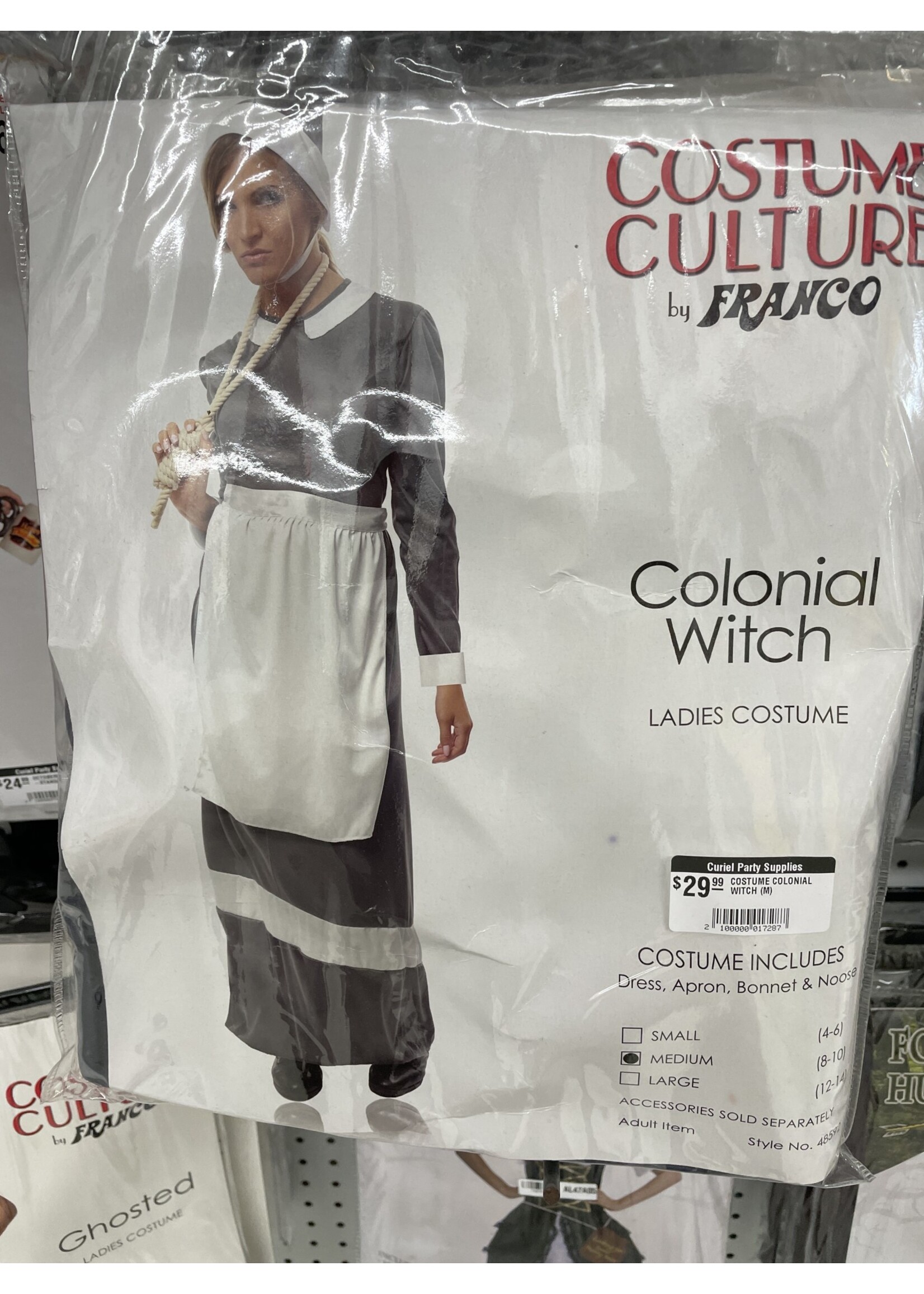 COSTUME COLONIAL WITCH (M)