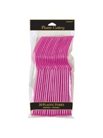 Magenta Plastic Forks