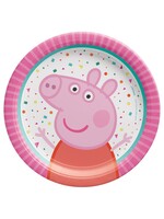 Peppa Pig Confetti Party 7" Round Plate