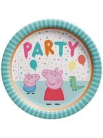 Peppa Pig Confetti Party 9" Round Plate