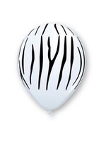 11" Zebra Stripes White 50ct