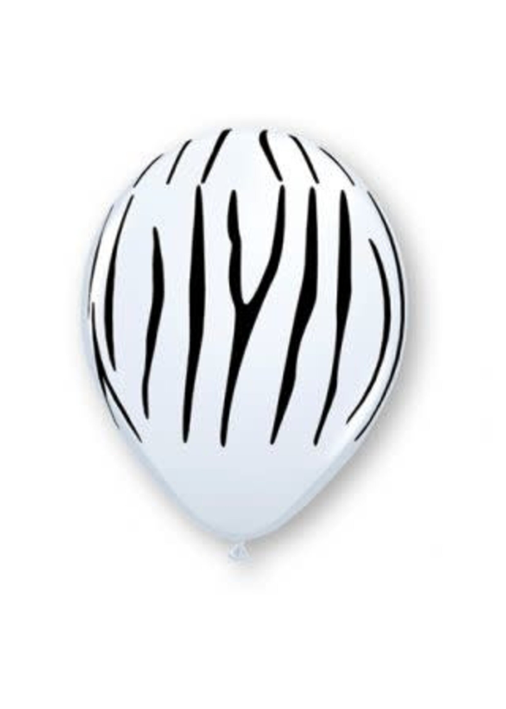 11" Zebra Stripes White 50ct