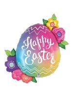 27" Easter Egg & Flowers