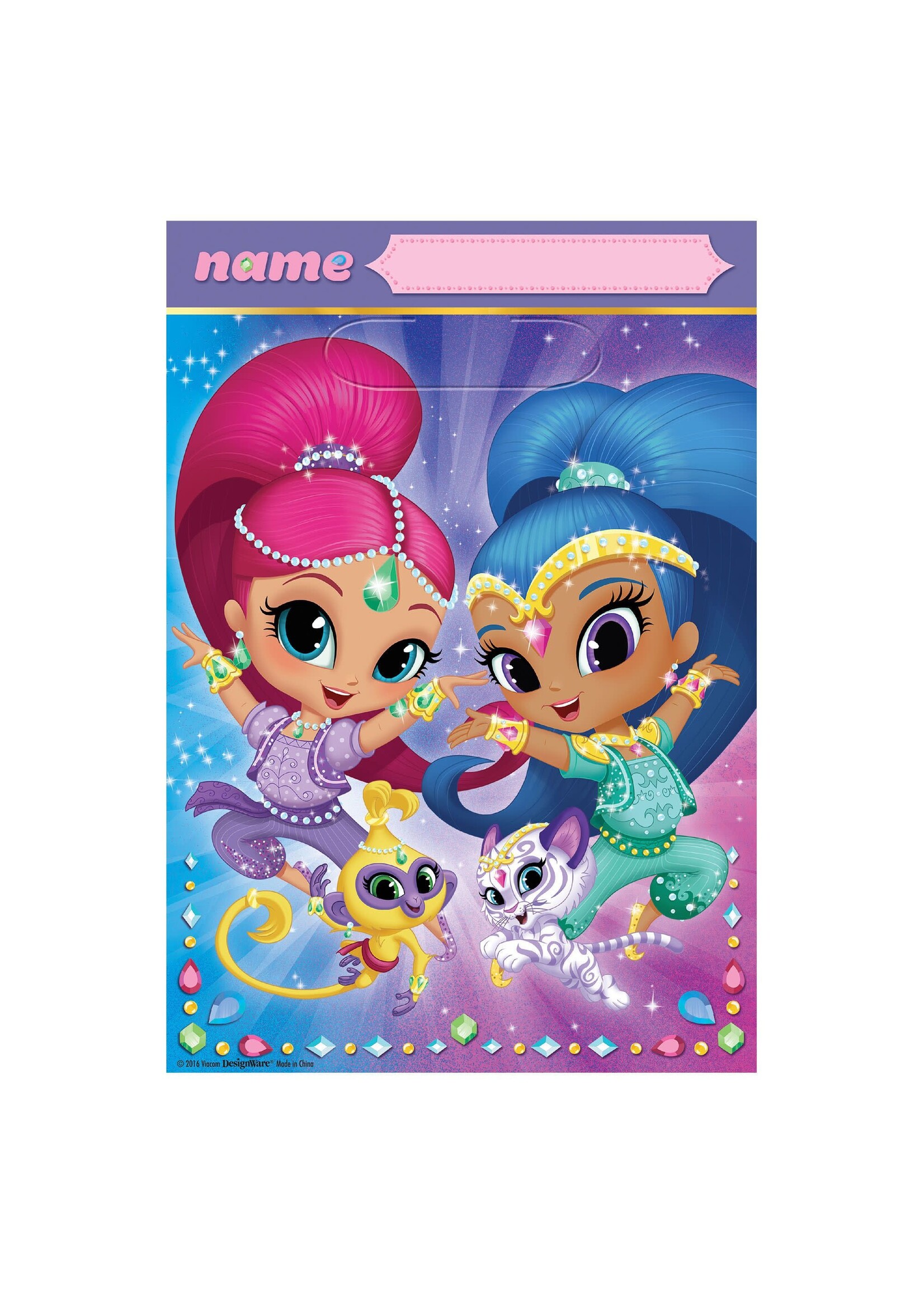 Shimmer and Shine™ Folded Loot Bags 8Pcs