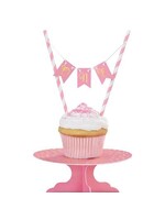 1st Birthday Pink Mini Cake Stand Kit Girl